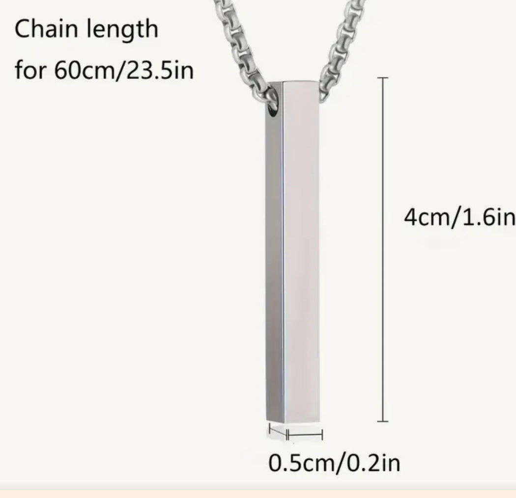Personalized Bar Necklace