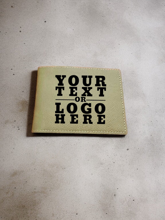 Wallet with Engraved Text or Photo
